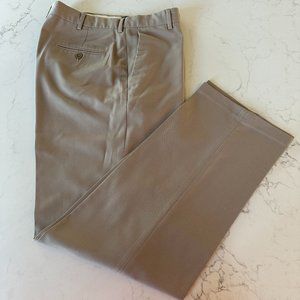 Kenneth Cole Reaction Khaki Flat Front Dress Pants size 33x32